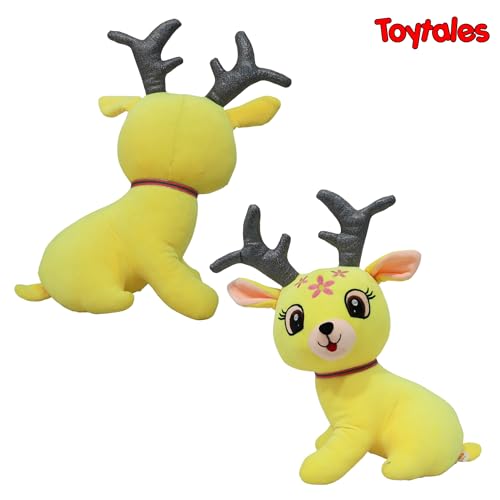 Image of TOYTALES Reindeer Soft Toy for Kids | Plush Stuffed Animal Deer | Soft Toys for Baby Girl & Baby Boy | Big Cute Cuddle Plush Toy for Girls & Boys, 40 CM