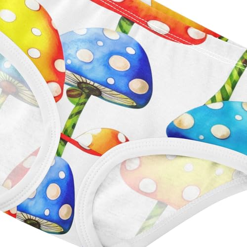 Animals Toddler Girls Underwear 2t Cotton Panties Little Girl Colorful Mushrooms White Kids Briefs Undies4