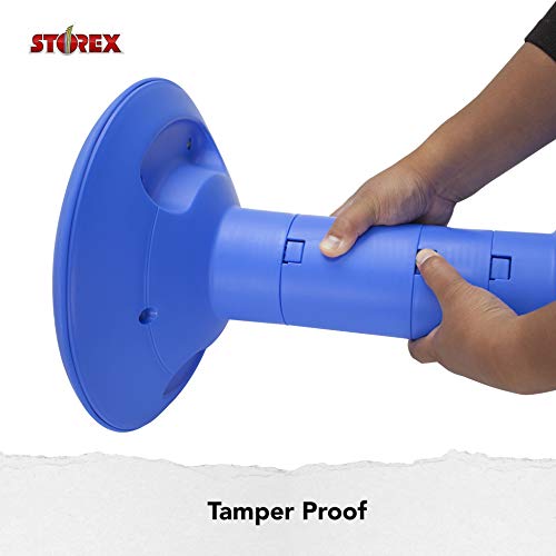 Image of Storex Wiggle Stool - Active Flexible Seating for Classroom, Home and Office, Adjustable 12-18 Inch Height, Blue (00301A01C)