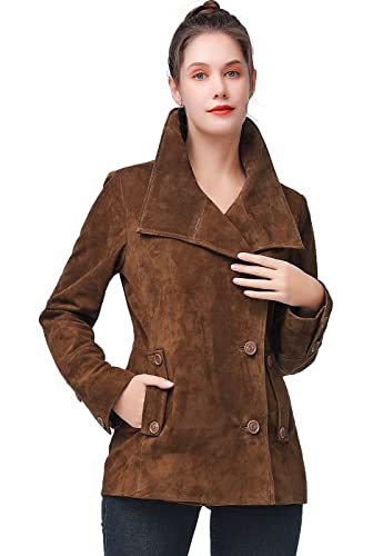 BGSD Women Jane Suede Leather Jacket (Also available in Plus Size & Petite)