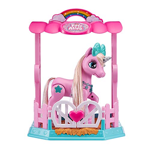 ZURU Pets Alive- Powered Robotic Toy Unicornio mágico en Juego de Juguete Interactivo Cover