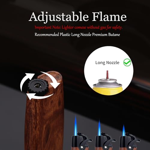 Encendedor de butano HONEST estilo moderno negro mármol miniatura 5