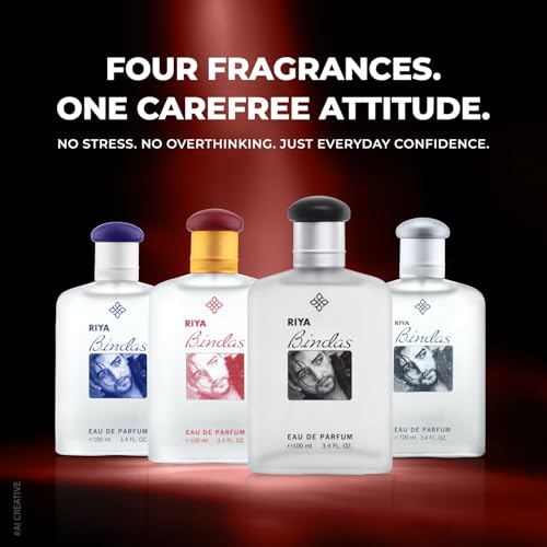 Image of Riya Bindas (Red) Perfume For Men | Sensational Blend Of Aromatic & Mint | Mild & Long Lasting Fragrance - 100ml