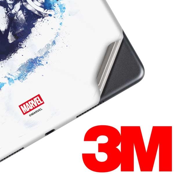 Skinit Decal Tablet Skin Compatible with iPad 10.2in (9th Generation, 2021) - Officially Licensed Marvel Avengers Blue Logo Design