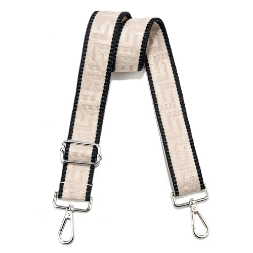 Image of Wide Purse Strap Replacement Crossbody Canvas Shoulder Bag, Universal Adjustable Straps for Bags(55 inchLong)