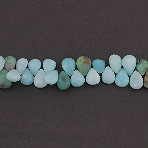 Opale du Pérou facettée perle poire goutte 15mm 18mm pour fabrication de bijoux DIY