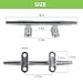 Dock Cleats 4 Pack 6 inch Boat Dock Cleats with Stainless Steel Screws Hot Dipped Chrome Plated Cast Iron Boat Cleats Marine Grade Dock Cleats Rope Cleats for Boat, Kayak, Deck and Décor