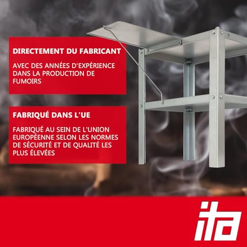 Table de fumoir fabriquée dans l'UE en acier robuste - 7