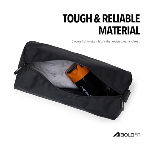 Image of Boldfit Gym Bags for Men Compact Sports Duffle for Women Unisex Duffle Bag for Carry & Travel Adjustable for Shoes Towel Duffel Sports Bag