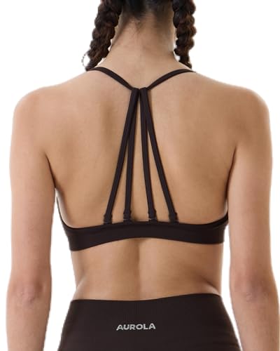 AUROLA Mercury Workout Sports Bras Women Athletic Removable Padded Backless Strapy Minimal Crop Top4