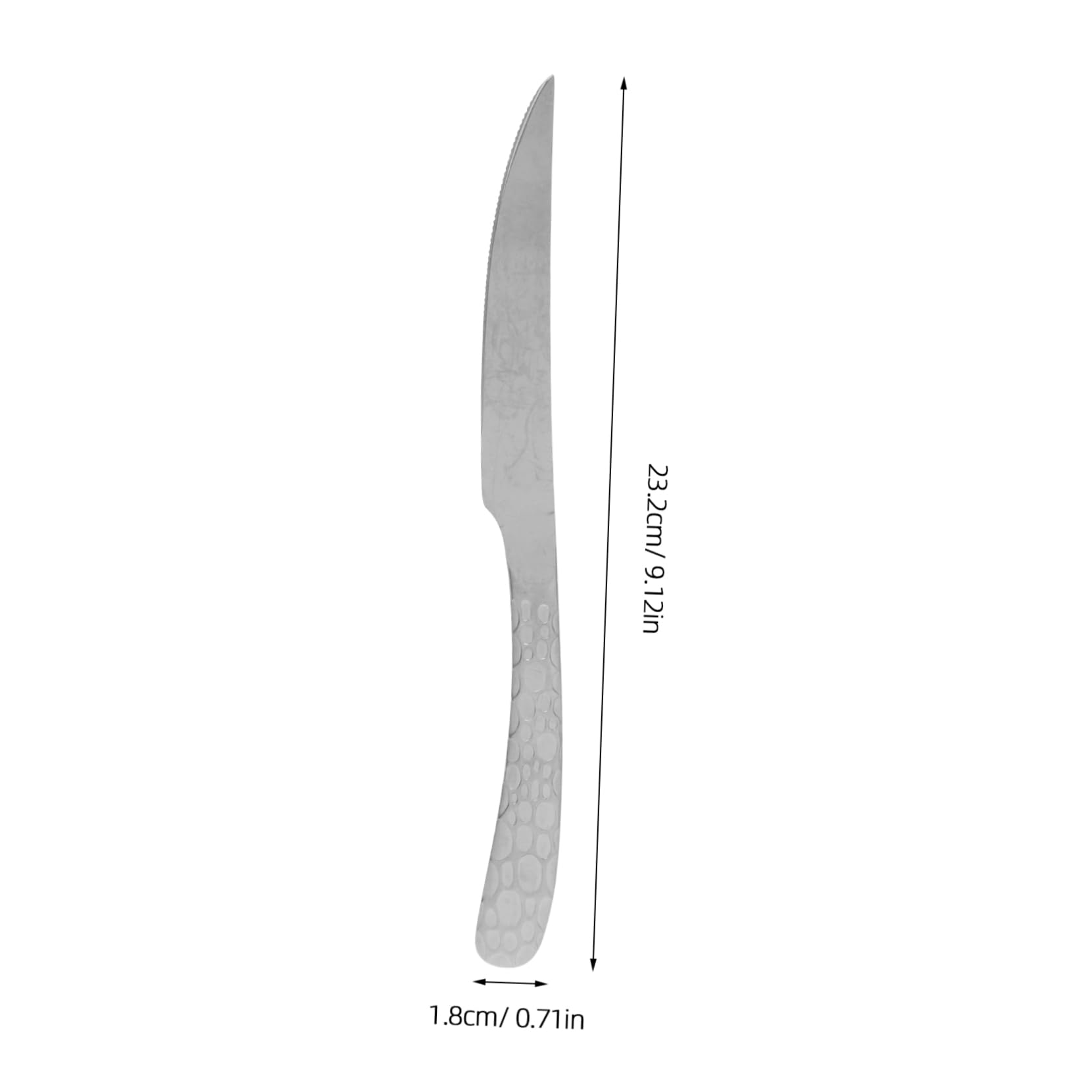 BESTOYARD 4juegos Cubertería De Acero Inoxidable De Diseño Martillado Utensilios De Cuchara Tenedor y Cuchillo Para Restaurantes y Decoración De Cocinas