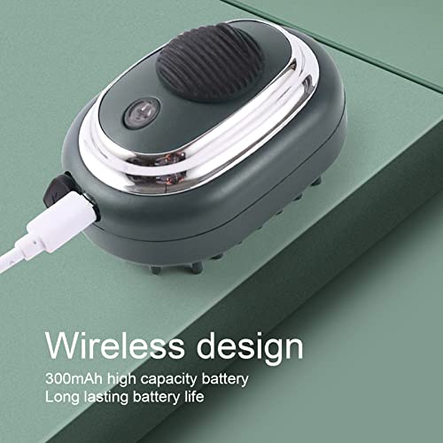 Cordless Head Massager, Electric Scalp Applicator Massager 4 Gears Adjustable Vibration Usb Rechargeable Hair Oil Comb #TOP3