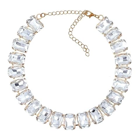 JNF Crystal Rhinestone Choker Necklace Cover