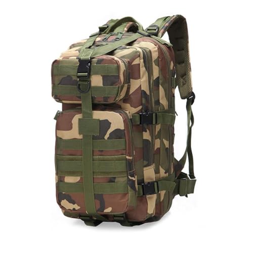 Xsoyad Mochila tática militar 3 dias pacote de assalto Army Molle mochila mochila mochila 35L (verde militar), Camuflagem da selva, 716035792888, Punk