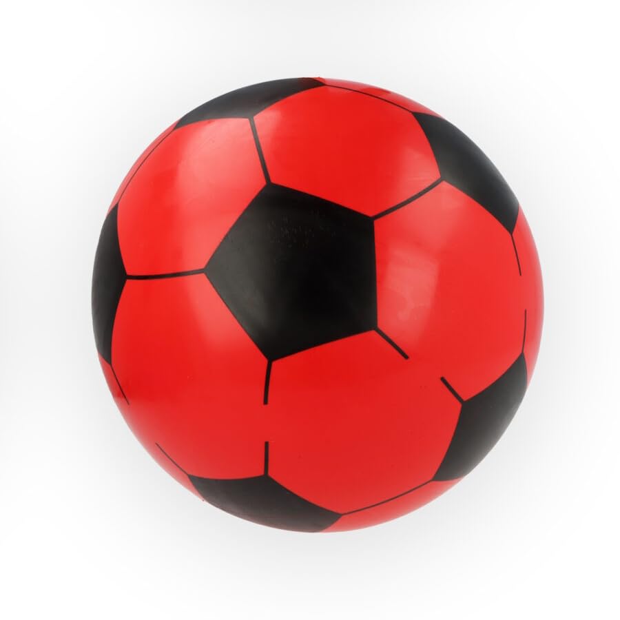 HENBRANDT PVC Inflatable Football 23cm (Uninflated) Assorted Colours (Red)