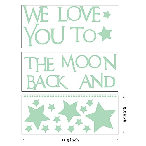 Vinilo Decorativo Infantil «We Love You To The Moon» miniatura 7