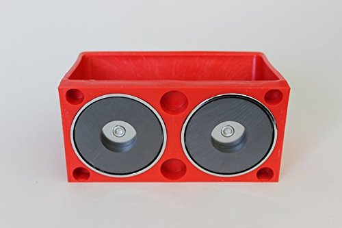 Red Magnetic Lug nut case Vertical Mount Made in USA