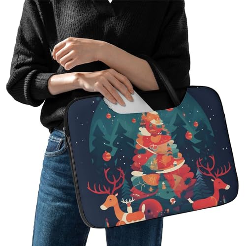 Bolsa para portátil impermeable de 17 pulgadas estilo Reindeer miniatura 7