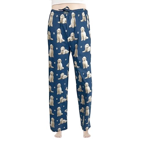 Goldendoodle Pajama Pants Cotton Blend - All Season - Comfort Fit Lounge Pants for Women and Men Goldendoodle Gifts