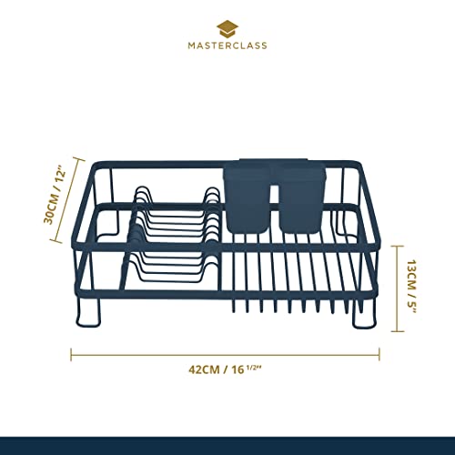 MasterClass Aluminium Dish Drainer Rack, Sink Dish Rack with Large Capacity, 42 x 30 x 13 cm, Silver - Image 3