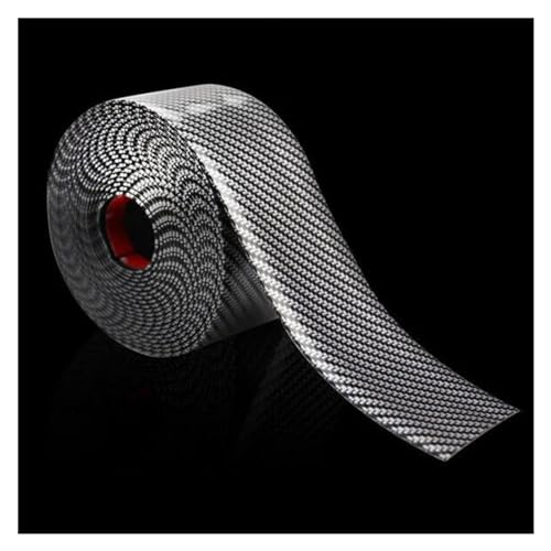 Gonna Laterale Adesivo Universale per Auto Soglia Paraurti Battitacco in Fibra Carbonio Protezione Gradini Adesivi per Strisce Protezione Pellicola AntiGraffio Minigonne Laterali Auto (Misurare : 5CM
