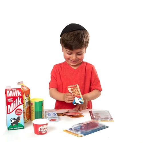 Melissa & Doug Fridge Fillers Grocery Play Food Cartons (8 Pieces) Wooden Toy Groceries, Pretend Play Food, Kitchen Accessories for Kids Ages 3+ - FSC Certified - image 9