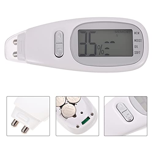 Healifty 2 Pack Portable Skin Analyzer Skin Sensor Tester Moisture Tester Facial Moisture Monitor Skin Analyzer