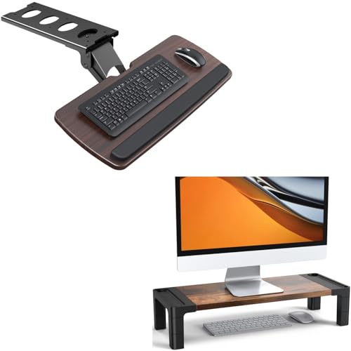 HUANUO Monitor Stand Riser & HUANUO Keyboard Tray Under Desk