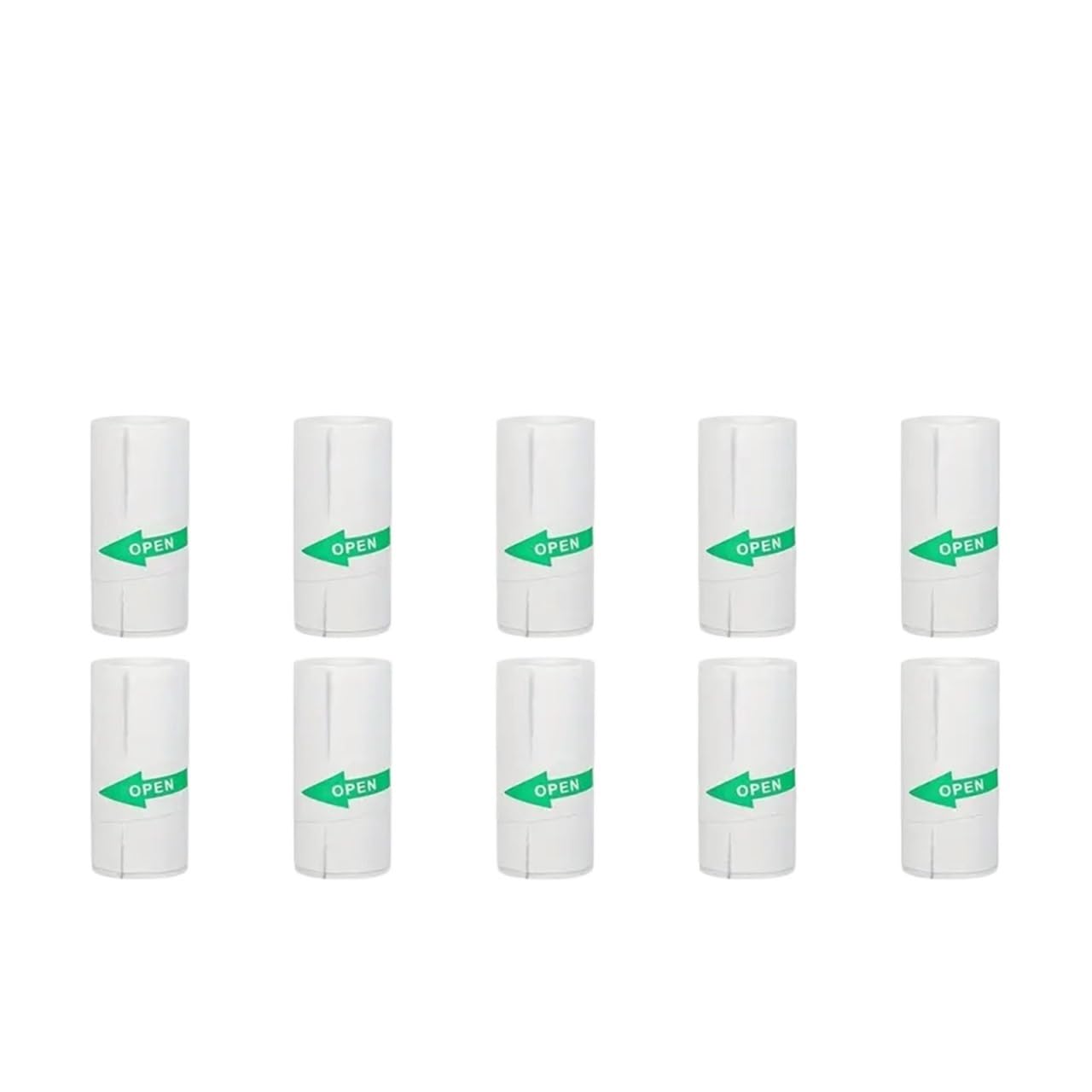 Rotoli di carta termica, Etichetta adesiva 57x25mm Bluetooth autoadesiva senza inchiostro(10pcs Self adhesive)