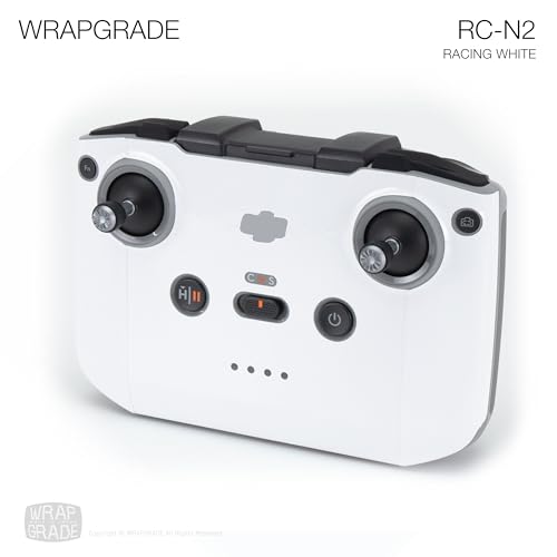 Image of WRAPGRADE Skin Stickers Compatible with DJI RC-N2 /N3 (Racing White)