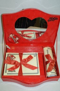 Kit Papier Correspondance New Generation Rouge Heo Mon Coffret Secret
