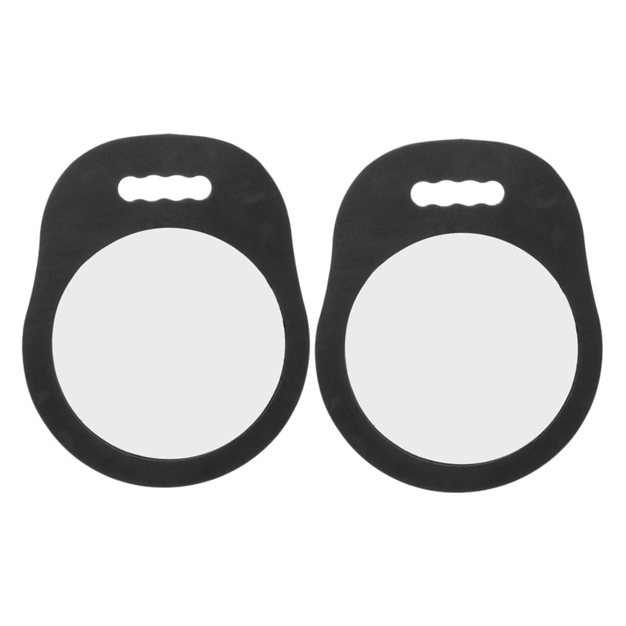 Miroir à main rond en mousse lot de 2 pour salon de coiffure
