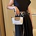 SANLEG Fashionable and versatile handbag for women, mini shoulder bag, crossbody bag, coin purse, mobile phone bag (Off white)