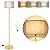 65‘’ Gold Floor Lamp with 3-Color Temperatures LED Bulb, Modern Industrial Tall Lamp for Living Room, Minimalist Standing Lamp with Foot Switch, Gold Stand Up Lamp for Bedroom Office Nursery, E26 Base