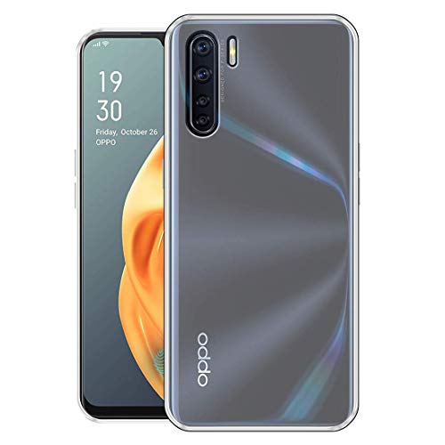 Image of JANAK RAJ 2mm Bumper Crystal Clear Back Case Cover Compatible with Oppo F15 / A91 / Reno 3 | 360 Degree Protection | Precise Cutouts | Transparent Silicone