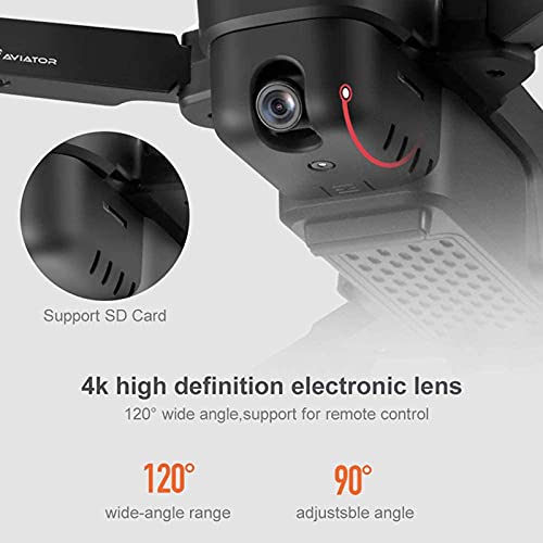 GPS-Drohne mit 4K-Kamera für Erwachsene, 5G WiFi Brushless RC-Drohne, Optische Flusspositionierung, Headless-Modus, Höhenhaltung, Follow Me Faltbarer RC-Quadcopter mit Handtasche – Bild 5