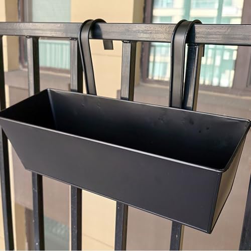 Support de jardinière en métal pour balcon fleuri sans encombrement