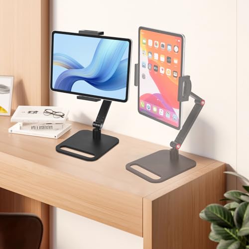 Catálogo de Bases de portátiles los más recomendados. 46 YOMYM Base para Tablet con Soporte Ajustable, Soporte para Monitor Extensible, Ajuste Flexible En Múltiples Ángulos, Base Grande Ideal para Oficina, Estudios