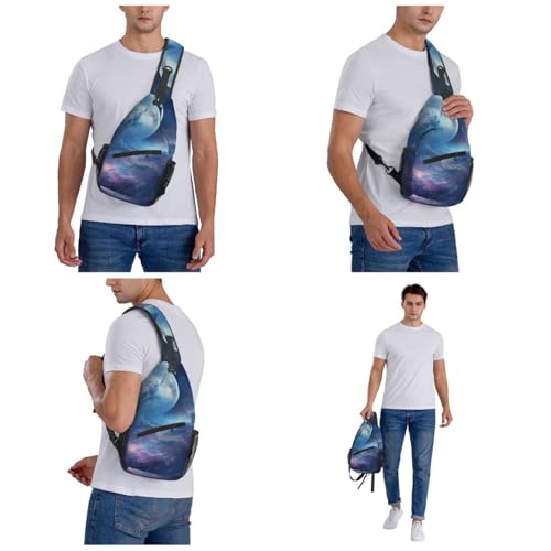 Mochila pequeña tipo sling para senderismo unisex miniatura 7