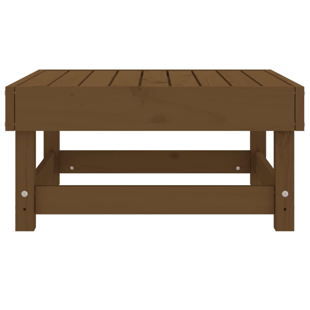 Möbel Wohnaccessoire Gartenhocker Braun Kiefer Massivholz Möbel