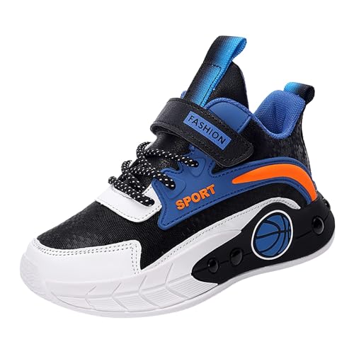 Boys Basketball Shoes Non-Slip Breathable Comfort Lace-Up Athletic Sneakers School Hiking Sports Running Shoes