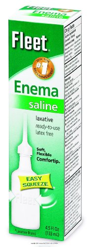 Fleet Laxative Saline Enema for Constipation, 4.5 fl oz (48 Pack)
