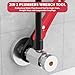 LAISGOO Plumbing Tools, Angle Stop Wrench Angle-On Wrench kit, plumbers wrench Angle Stop Removal Tool for professional plumber Installing New Compression Angle Stop and Removing Compression Ring