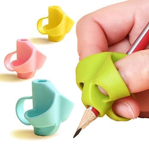 PREZONE Silicone Pencil Finger Grips – Ergonomic Writing Aid for Kids & Adults, Soft Non-Slip Grip for Pens, Pencils & Stylus, Handwriting Comfort Support (Multicolor Pack) (6)-picture-31