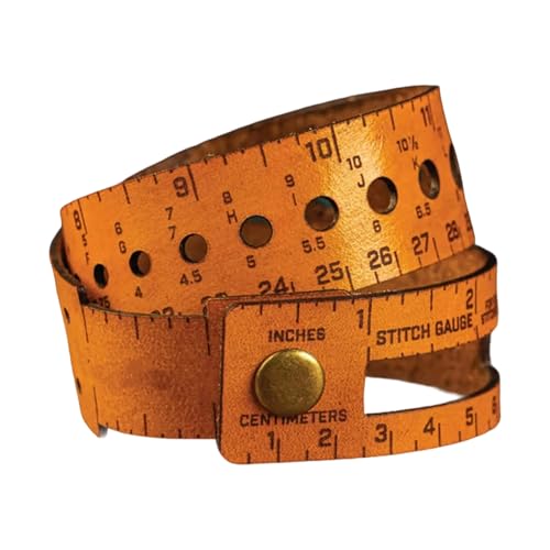 巻き尺 スケール 定規 おしゃれ レザー測定ツール 多目的レザー手首定規 柔軟なレザーバンド 耐久性 調整可能な 測定アクセサリー 縫製 手芸 編み物 刺繍 かぎ針編み 織りのための実用的な測定および保管ツール
