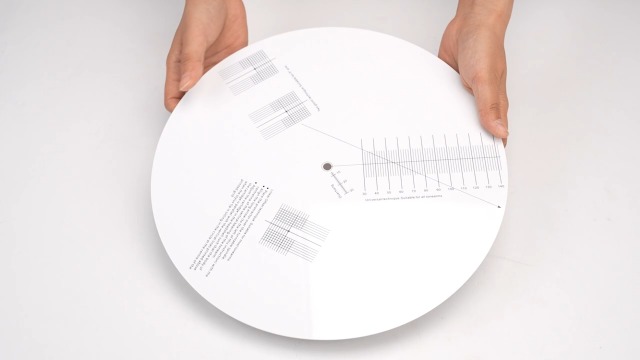 Goniometro Allineamento Cartuccia Giradischi - Disco Calibrazione Acrilico 29.5cm Per Vinili - Foto 4