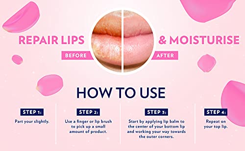 Miniatura 5 de Vaseline Lip Therapy Lip Balm Mini, labios rosados  Reparación de labios en un recipiente para labios agrietados y secos  Tamaño de viaje 0.25 onzas