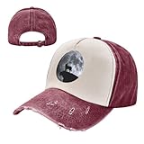 dpgufpv cappello da baseball vintage golden retriever, berretto da baseball da cowboy patchwork lavaggio berretto da baseball regolabile in cotone, cappellini da baseball rosso scuro, taglia unica