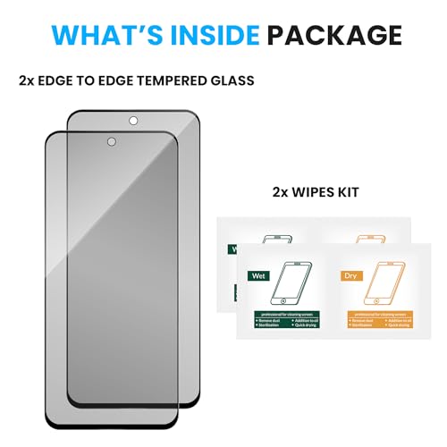 Image of ArmourPro Anti-Glare Matte Tempered Glass for Motorola G67 Power /Motorola G57 Power, Pack of 2, Anti Fingerprint Screen Protector, 9H Scratch Resistant, Smooth Touch, Full Edge to Edge Coverage