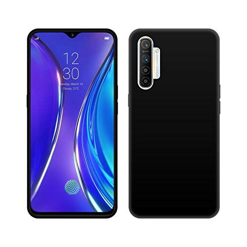 Image of Case Creation Compatible with Realme XT 2019 Back case, Realme XT Slim Flexible Smart Look case with 360 Camera All Angle Protection (Pure Black)
